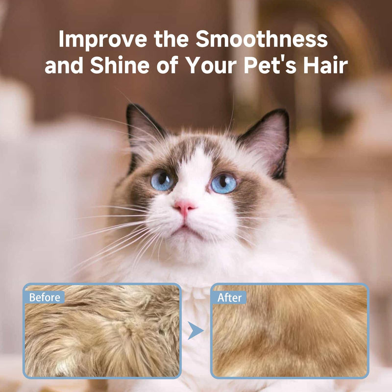 REIKIYA Cat Steam Brush,4-in-1 Spray Hair Removal Dog Brush for Shedding & Grooming with UV Light, Anti-Static Pet Spray Comb with One-Click Release Button - PawsPlanet Australia