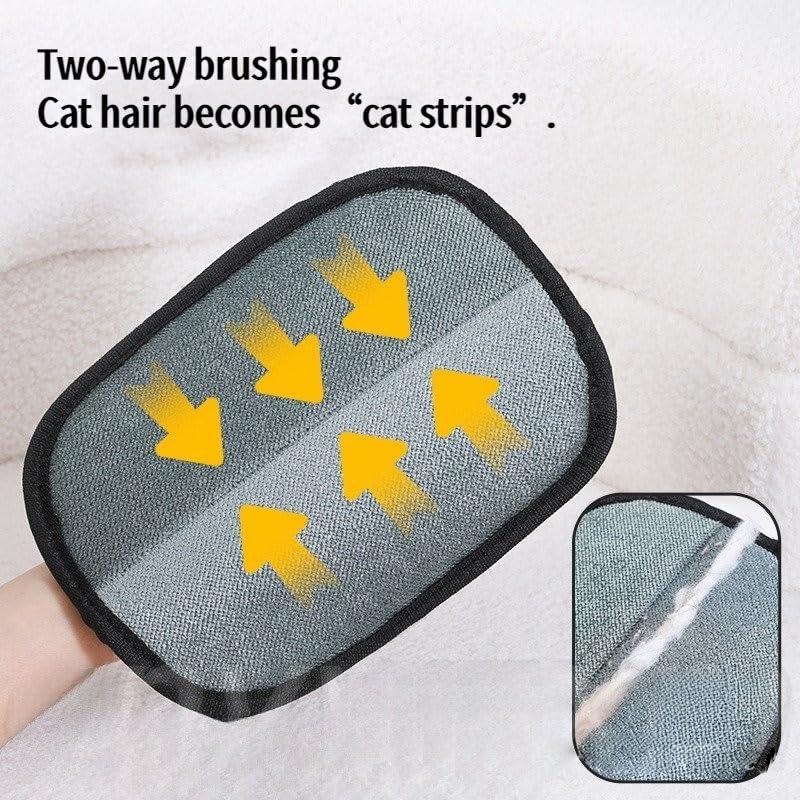 Pet Hair Remover Gloves for Dogs & Cats | Reusable Electrostatic Grooming Glove for Removing Pet Hair | Comfortable, Double-Sided, and Durable for Furniture, Clothes, Carpets & Cars - PawsPlanet Australia