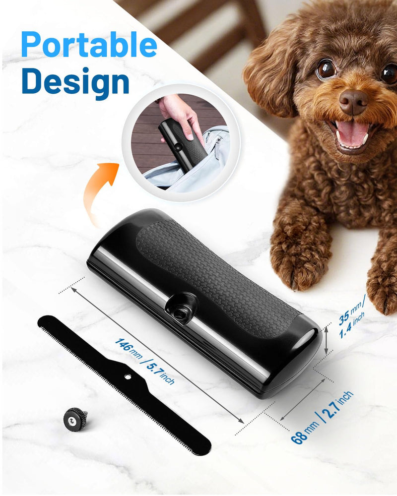 Grooming Pro Deshedding Brush, 2026 Upgraded Groomingpro Deshedding Dog Brush 2.0- Pet Hair Remover Comb, Professional Dog Brush for Shedding Short Haired and Long Haired Dogs Cats Rabbit Horse Black - PawsPlanet Australia