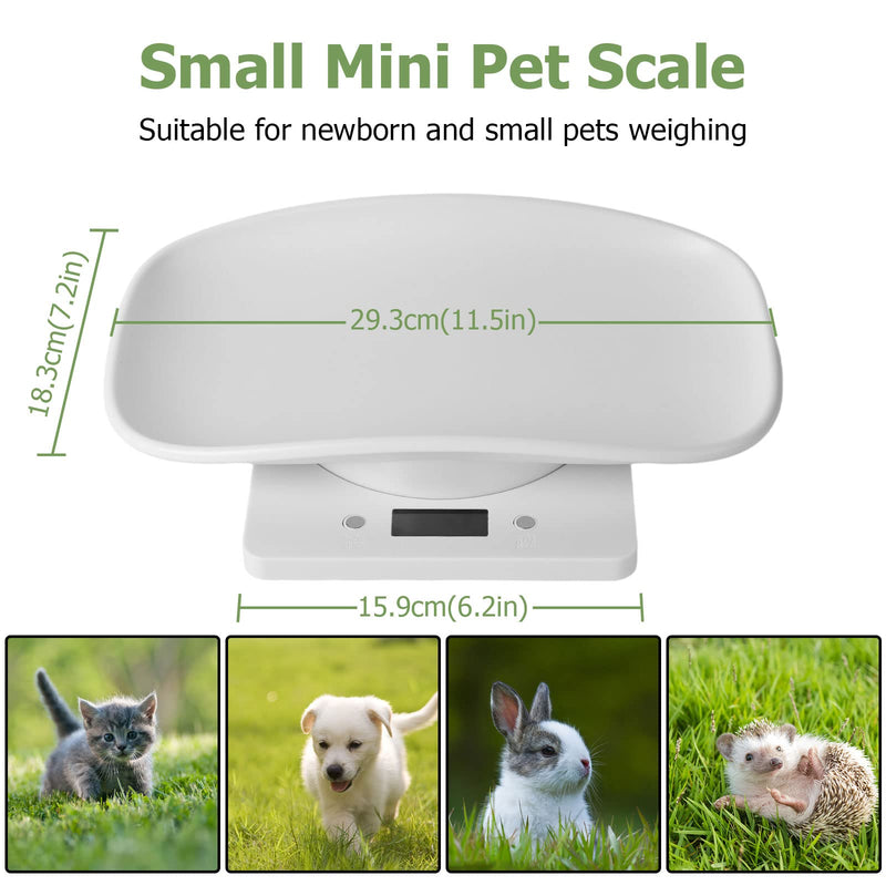 Digital Small Animals Scales for Weighing with Tape Measure, Puppy Whelping Scale Weigh Your Kitten, Rabbit with High Precision, Multifunction Electronic Baby Scales for Small Dogs Cats Crawl Pet Pet Scale&Tape - PawsPlanet Australia