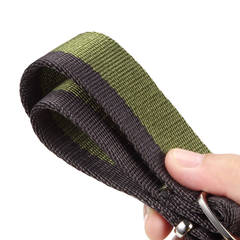 Martingale Collar 1.5 Inch Wide 1200D Extra Strong Nylon Dog Collar, No Pull Heavy Duty Dog Collar with 2-Color Stripe for Medium to XLarge Dogs (Large, 1 1/2 Inch Wide, Military Green) Large, 1 1/2 Inch Wide - PawsPlanet Australia