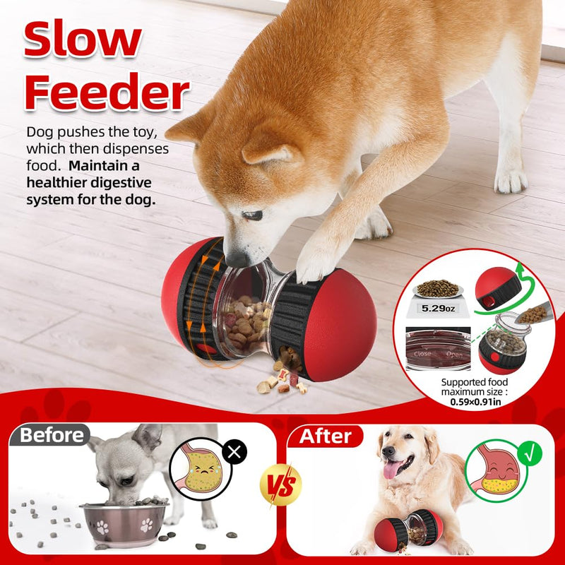 Dog Puzzle Toys, Adjustable Dog Treat Dispensing Dog Toys, a Perfect Alternative to Slow Feeder Dog Bowls for Small to Medium Dogs and Cats - PawsPlanet Australia
