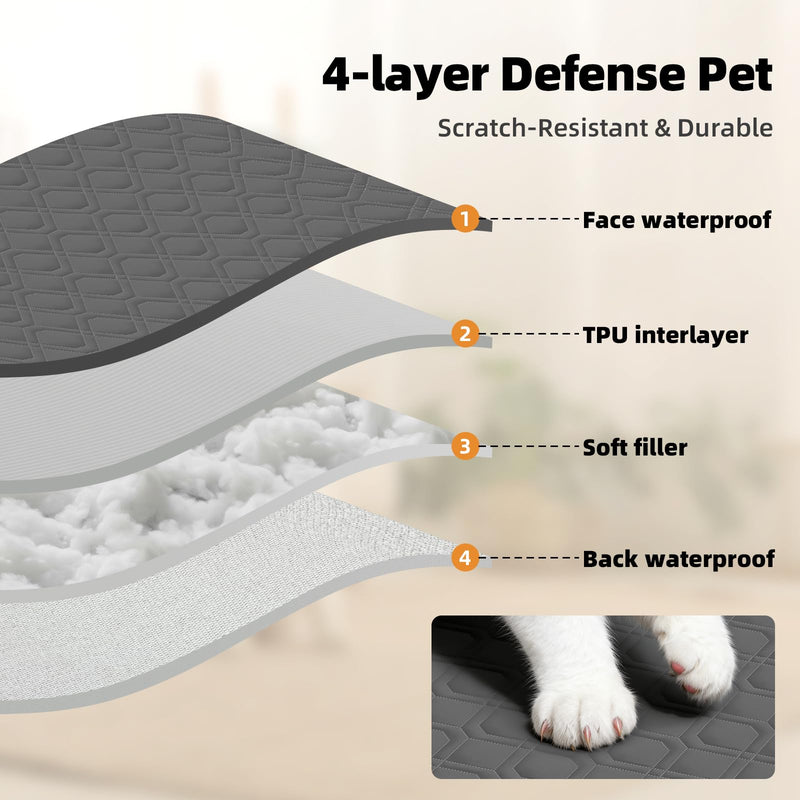 Hair-Resistant Dog Couch Bed Covers Removable Pet Sofa Bed Machine Washable Scratch-Resistant Waterproof Non-Slip Easy-Clean Dog Couch Cover - All Seasons Universal - PawsPlanet Australia