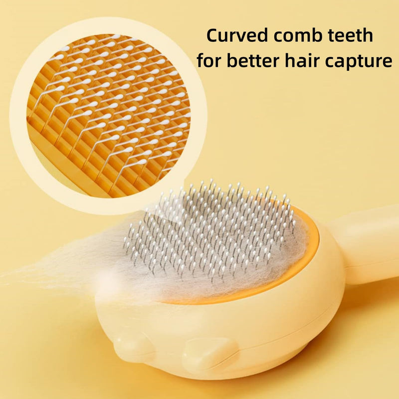 Cat Brush - Pet Hair Cleaner Brush For Cats, Dolaxe Pet Brush, Pet Hair Cleaner Brush (Purple) Purple - PawsPlanet Australia