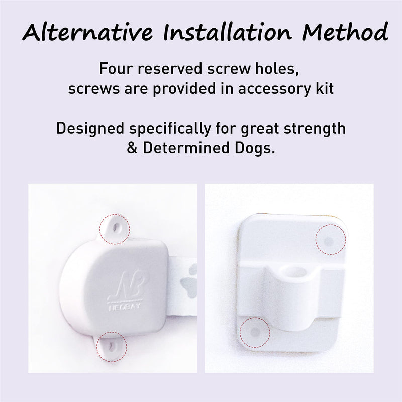 Adjustable Door Strap and Latch, Textile Cat Door Latch to Keep Dog Out of Litter Box, Economical Alternative of Pet Gates and Interior Cat Door, Magnetic with Stopper 2 Packs - PawsPlanet Australia