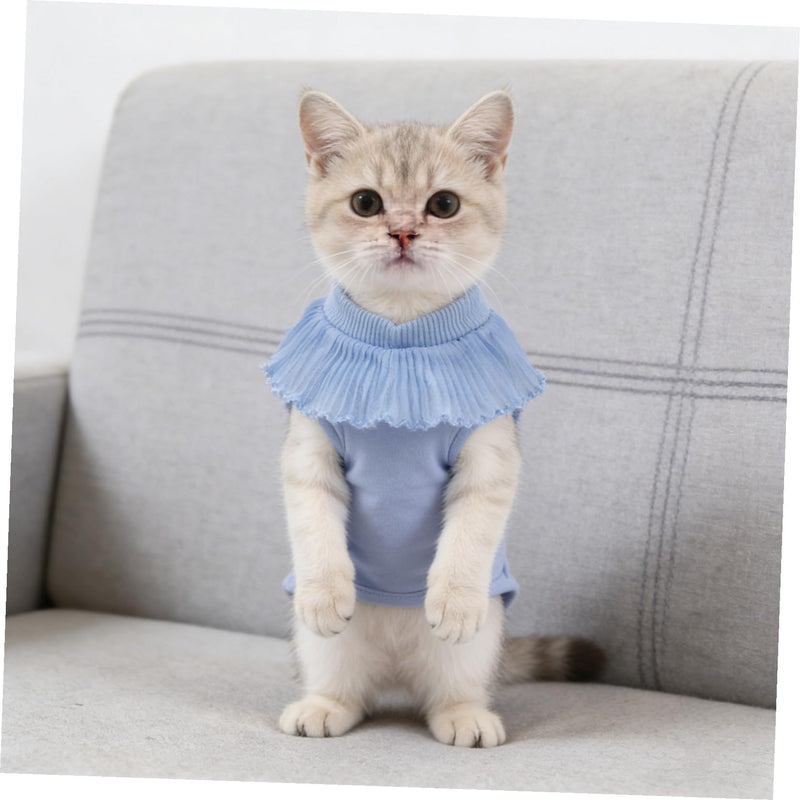 Toyvian Lightweight and Flexible Recovery Suit for Cats Made of Modal Fabric Surgical Suit for Kittens to Recover After Surgery Suitable for Male and Female Cats Size