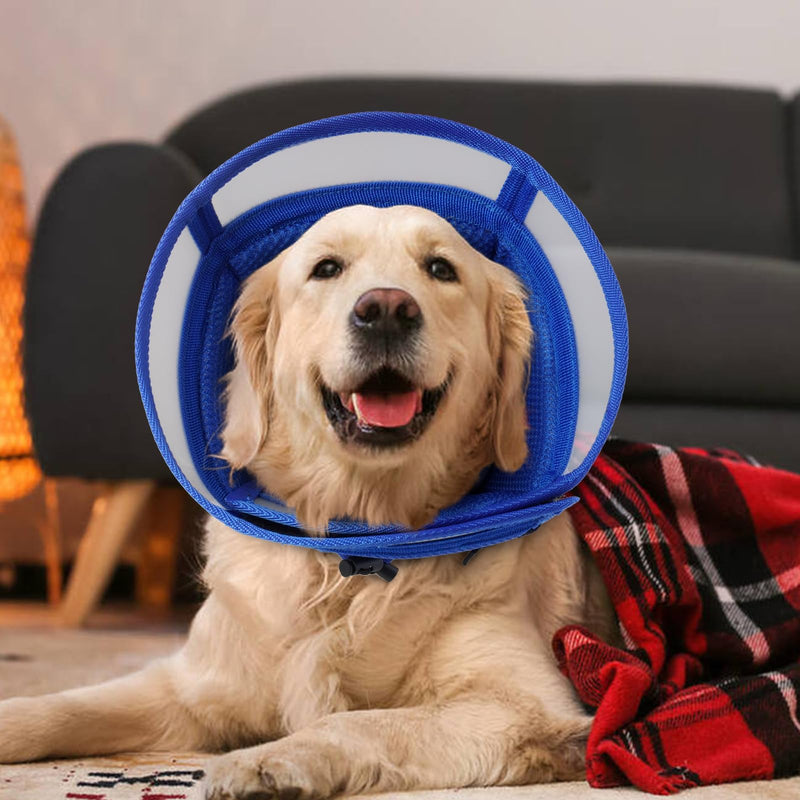 Dora Bridal Dog Cone Collar for Small Dogs After Surgery, Soft Comfy Recovery Pet Cone Alternative, Adjustable Elizabethan Collar for Dogs to Stop Licking, Blue, S RoyalBlue