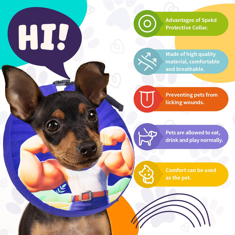 Large Dog Cone Collar for Dogs and Cats Inflatable Dog Donut Collar for After Surgery Recovery Soft Dog Cone for Small Medium Large Dogs Does not Impede Vision L - PawsPlanet Australia