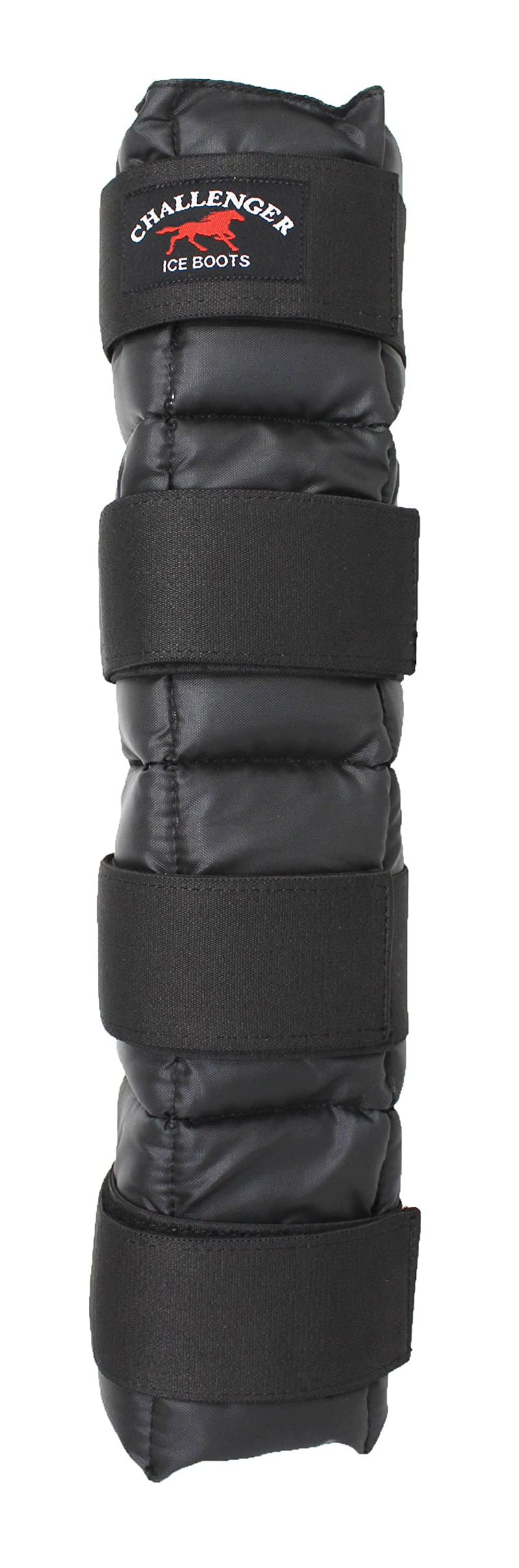 CHALLENGER Horse Cooling Gel Leg Wrap – Quick-Cooling Therapy Wrap for Exercise, Injury Relief & Recovery, Black (41GR01BK)