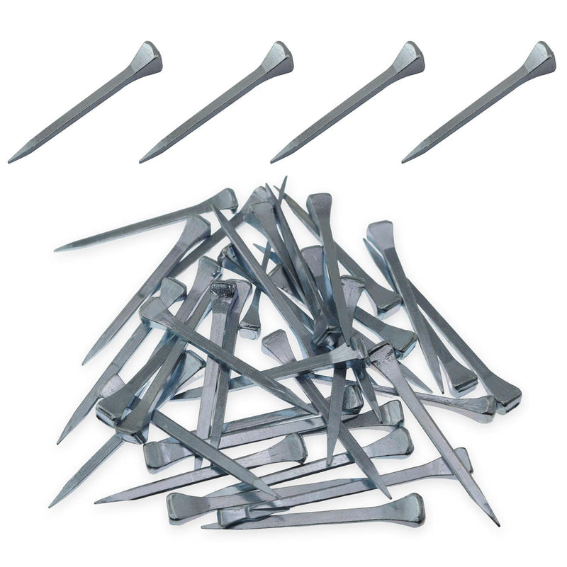 XGNG 100pcs Metal Horseshoe Nails Palm Nails Hoof Nails Harness Trim Nails