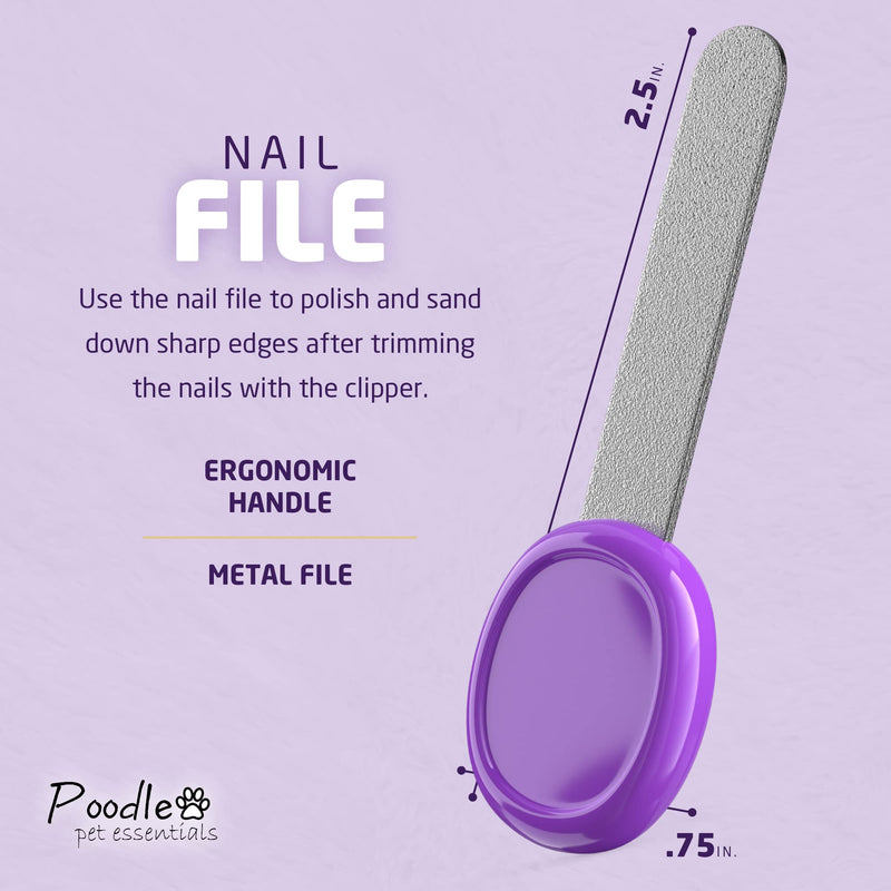 POODLIE Pet Nail Clippers - 2 Pc Nail Trimmers for Dogs & Cats - Professional Grooming Clippers - Dog Grooming Kit - PawsPlanet Australia
