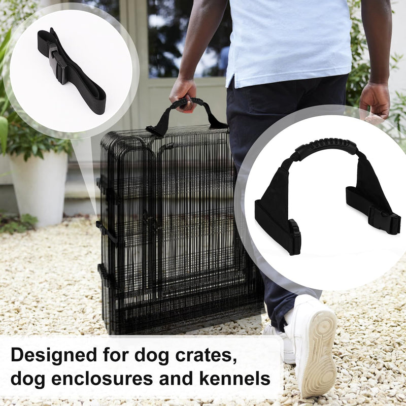 Dog Playpen Easy-Carry Straps, 1 Handle 2 Easy Wrap Straps Carry for FXW Transporting Dog Fence Fit 6-Panel 8-Panel 12-Panel 16-Panel Most of Heights Playpen Pet Kennel Portable for RV Camping - PawsPlanet Australia