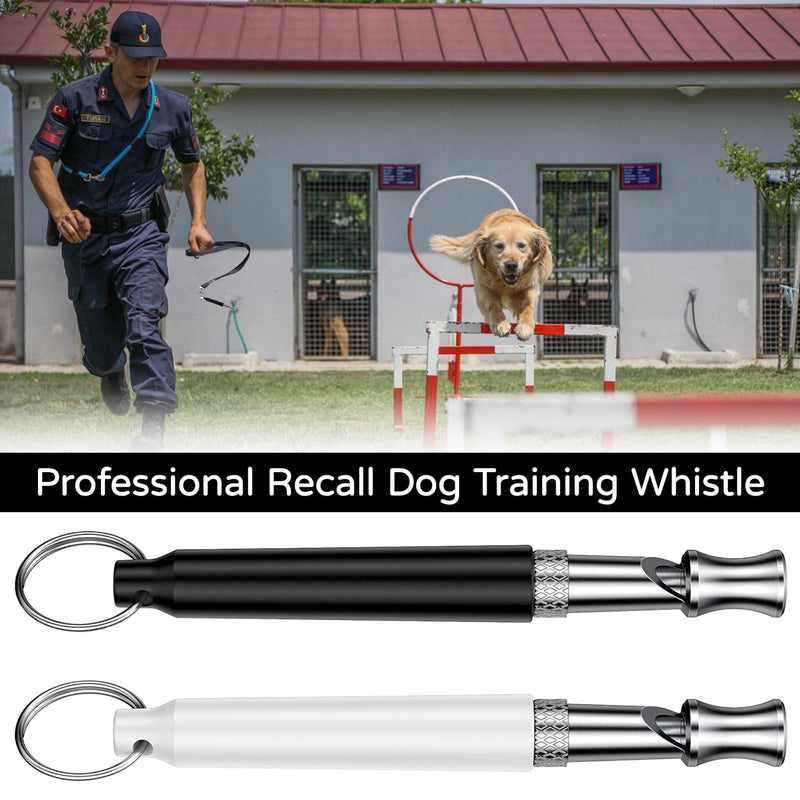 2 Pcs Dog Whistles,Dog Whistle to Stop Barking,Adjustable Ultrasonic Silent Dog Whistle to Make Dogs Come to You,Dog Whistle Training for Stop Barking Training Control Tools, Lanyard - PawsPlanet Australia
