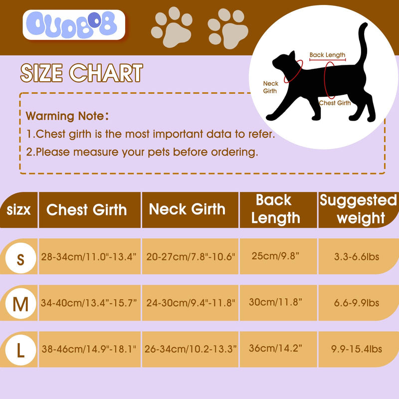 Cat Recovery Suit with Hind Legs, Breathable Post-Surgery Onesie for Abdominal Wounds, Anti-Licking Pet Surgical Pajamas - E-Collar Alternative for Female Cats (Purple, L) Large Purple