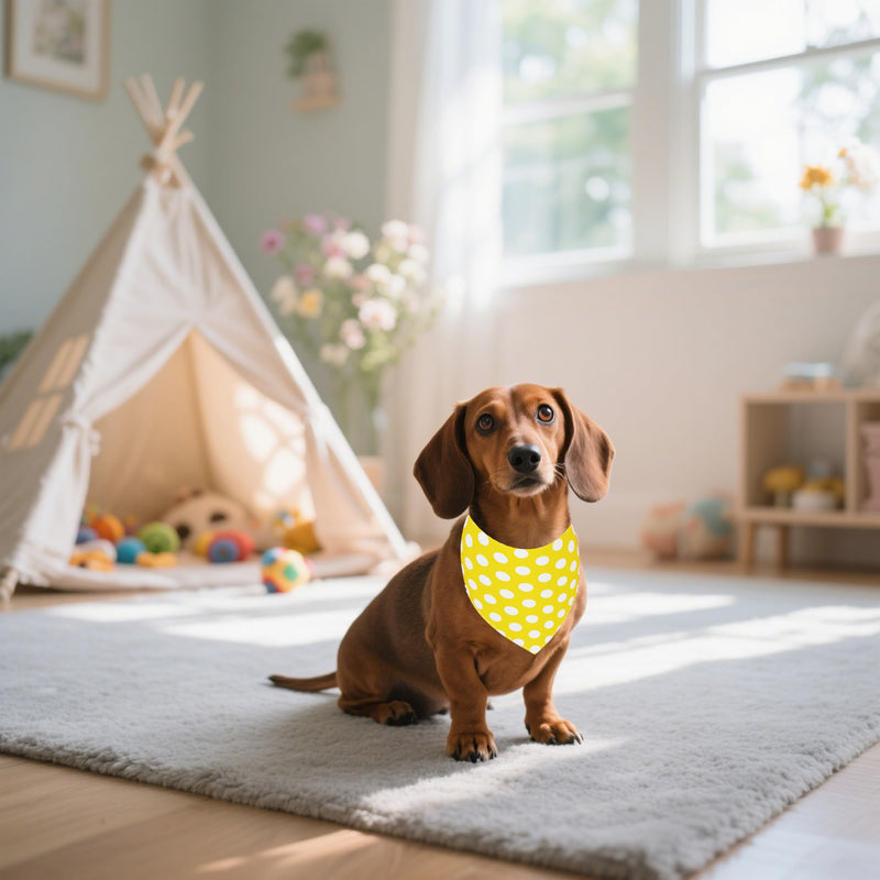 30 Pcs Polka Dot Dog Bandanas for Small Dogs Medium Stitch Dog Bandana Bulk Reversible Print One Side Large Polyester Scarves Party Grooming M - PawsPlanet Australia