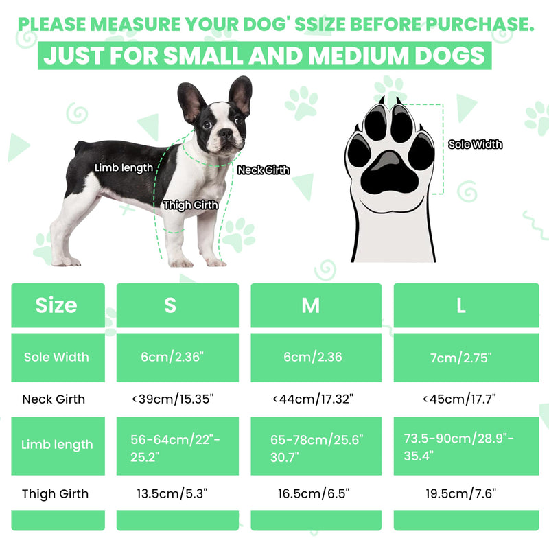 SKINGS Waterproof Dog Boots, Dog Paw Protector for Dogs, Adjustable Pet Shoes for Outdoor Walking Soft Dog Shoes Pets Paws Protector, Black