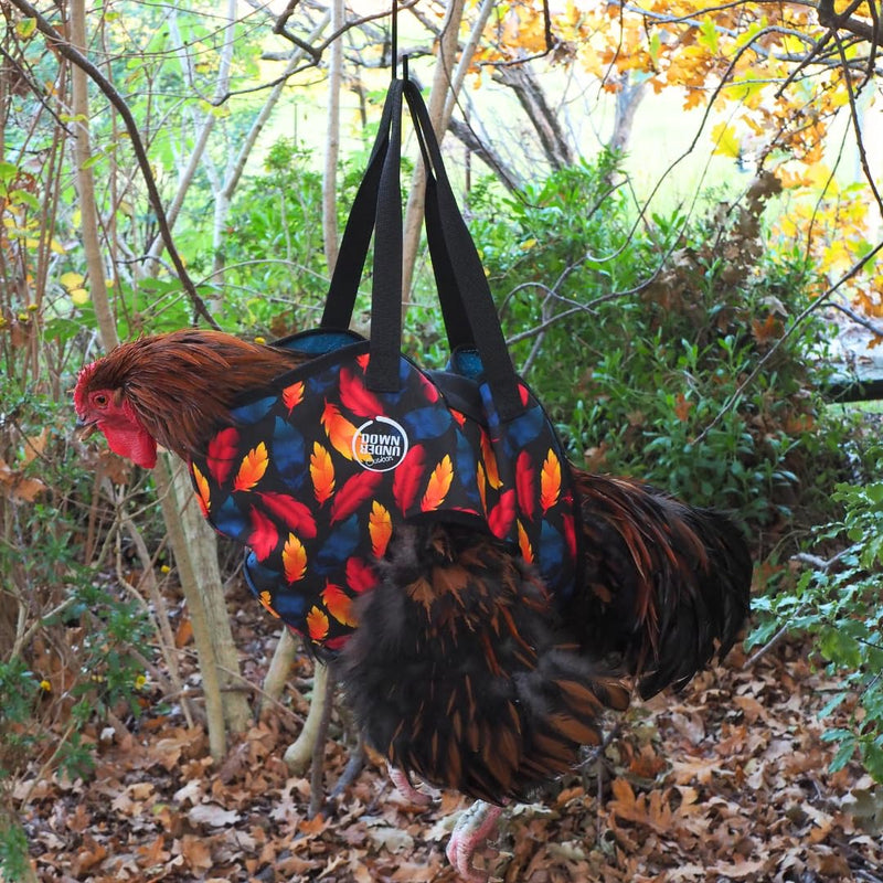 DOWN UNDER OUTDOORS Chicken Carrier Sling Holder Bag with Handle, Chicken Accessories for Foot Treatment, Medic, Leg Injuries, Bumblefoot, Poultry Farm Carrying, Transport, Three Sizes (Large) Large - PawsPlanet Australia