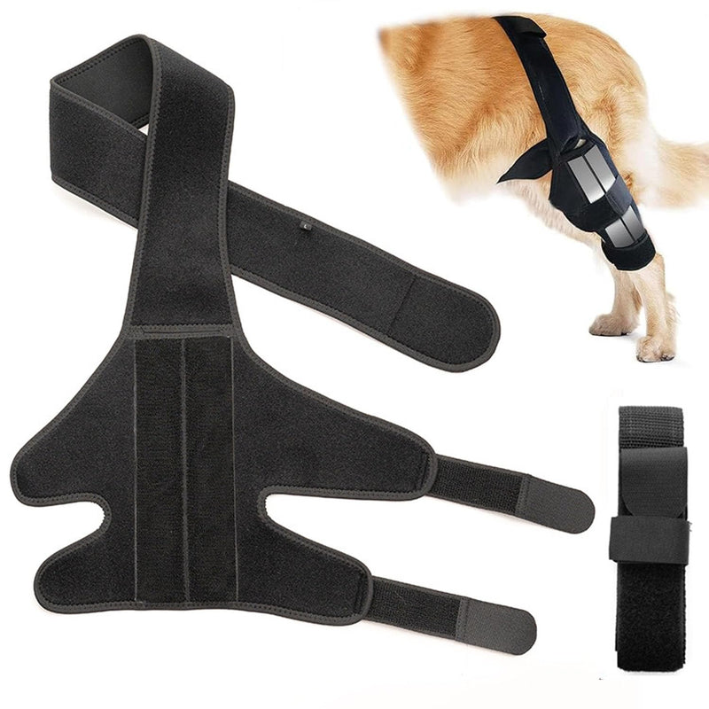 WADY Dog Knee Brace for Hind Leg, Dog Knee Brace for Wound Injury and Sprain Healing of Arthritis for Torn ACL Front Leg, Cruciate Ligament Support for Cocker Spaniel, Yorkie, Arthritis (L) L