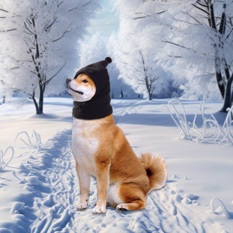 Dog Snood Ear Protector, Dog Ear Muffs for Dogs Neck Warmer | Dogs Ears Defenders for Anxiety Relief Noise Protection, Knitted Hat Holiday Outdoor Walking Essential