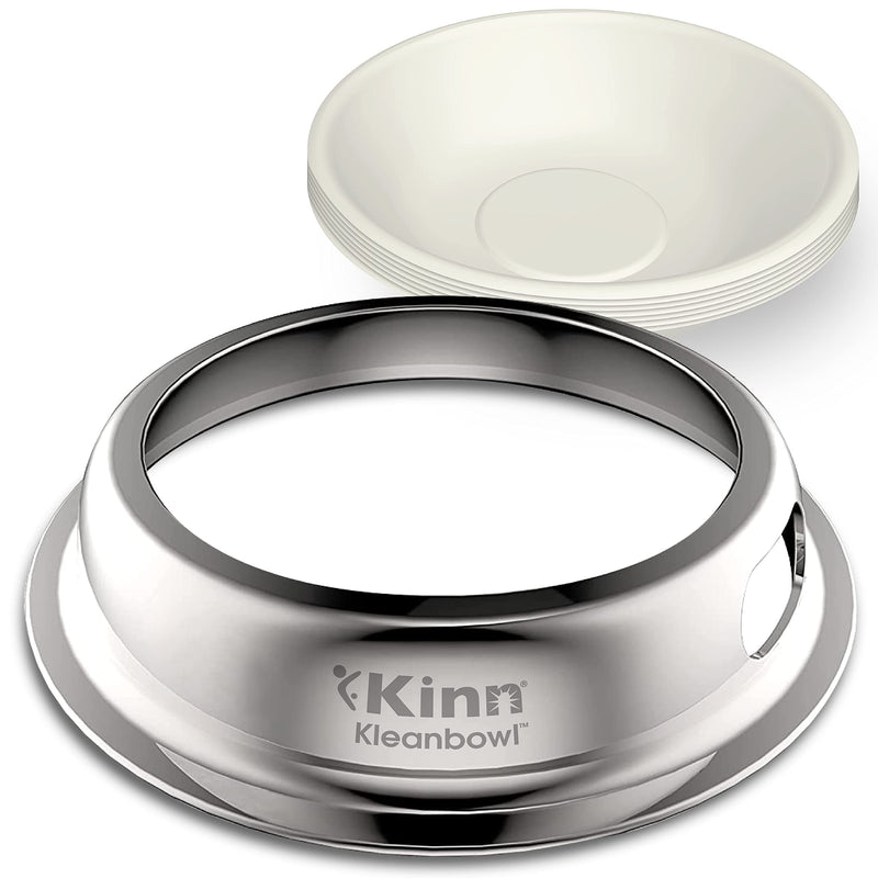 Kinn Whisker Fatigue Cat Bowl Compostable & Disposable for Food or Water, 24oz (50 Refills), Whisker Friendly Cat Dish for Owners Needing Convenience and Cleanliness in a Pet Saucer 24oz (50 Refills) - PawsPlanet Australia