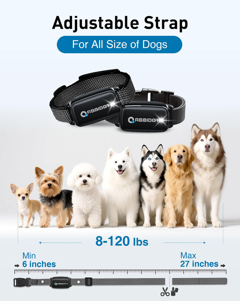 ABBIDOT Shock Collar for Dogs, 3300 FT Dog Training Collar with Remote, IPX7 Waterproof with 4 Training Modes, Rechargeable E-Collar for Small Medium Large Dogs (15-120 lbs) - PawsPlanet Australia