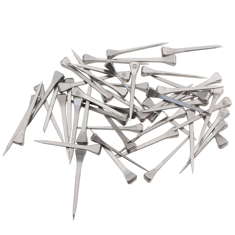 50PCS E3 Horseshoe Nails Low Carbon Steel 45mm Horse Tack Farrier Nails Shoe E Series Horse Training Equestrian Sports Supplies for Securing