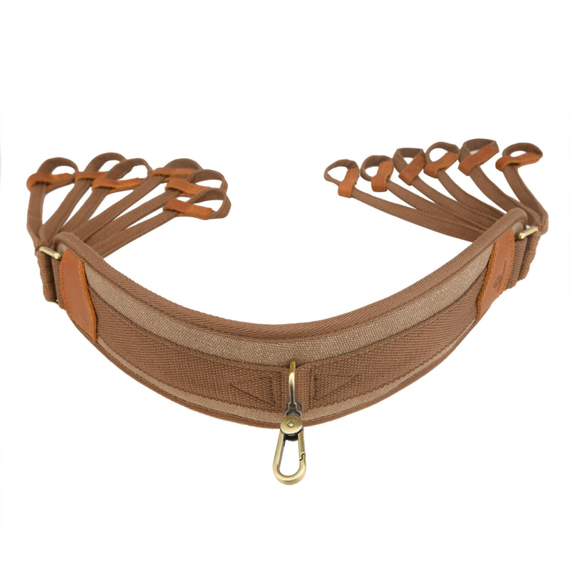 WAYNE'S DOG Canvas Duck Game Carrier - 12 Drops, Slip Noose - Bird Tote, Waterfowl & Goose Hanger, Duck Carrier Lanyard (Brown) Brown - PawsPlanet Australia