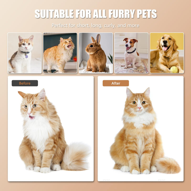 Cloud Care Cat Brush for Indoor Cat Steam Brush for Shedding Spritz Defur Comb for Cats Dogs Steam Brushes for Long Short Hair Cats Dogs Pet Steam Brushes for Massage Grooming Self-Cleaning White