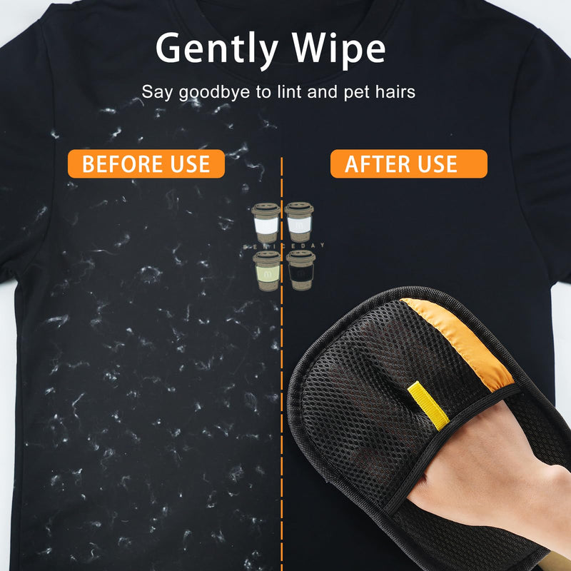 2 Pack Pet Hair Removal Glove, 2025 Washable Reusable Electrostatic Gloves Pet Hair for Cat and Dog, with Electrostatic Tech, for Carpet, Couch, Furniture 2 - PawsPlanet Australia