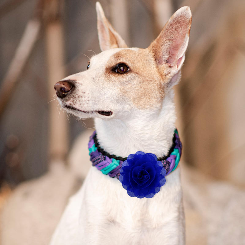 10 PCS Dog Collar Flower Accessories Pet Charms, 3.15 Inch Colorful Pet Charms Puppy Pet Flower Collars for Dogs, Cats Grooming Accessories - PawsPlanet Australia