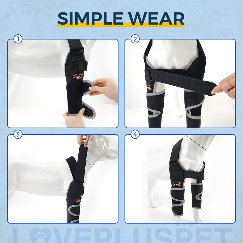 Dog Elbow Brace for Shoulder & Front Leg, Canine Elbow Wrap for Shoulder Dislocation, Pressure Sores, Elbow Injury and Loss of Stability from Arthritis-S/Size