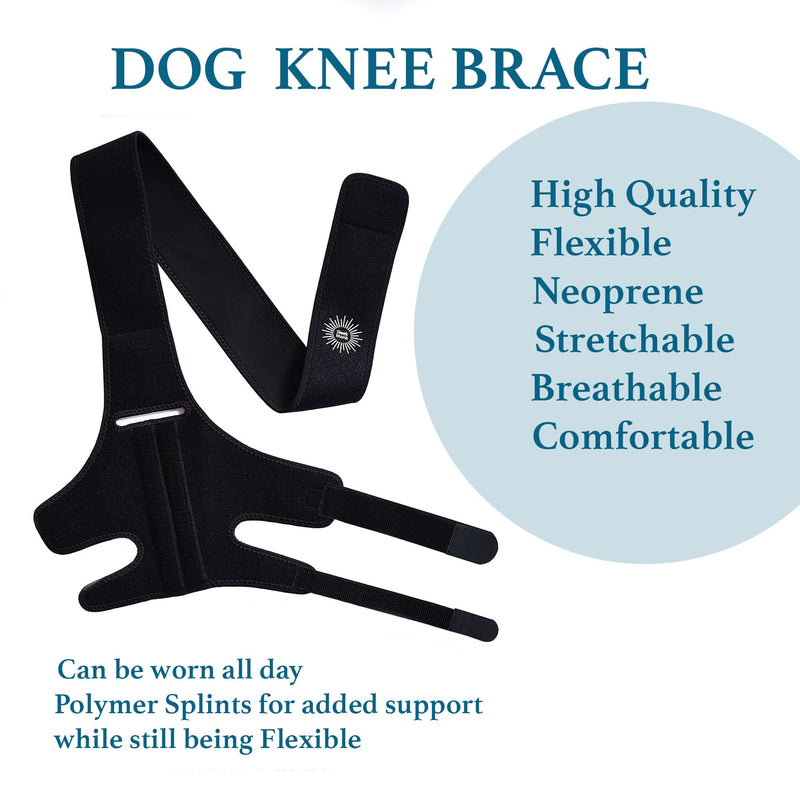 Large Breathable Dog Knee Brace for Torn ACL Legs - Easy to Use, Neoprene Dog Leg Braces for Back Leg - ACL Brace for Dogs, Helps Reduce Pain and Heal Injuries - PawsPlanet Australia