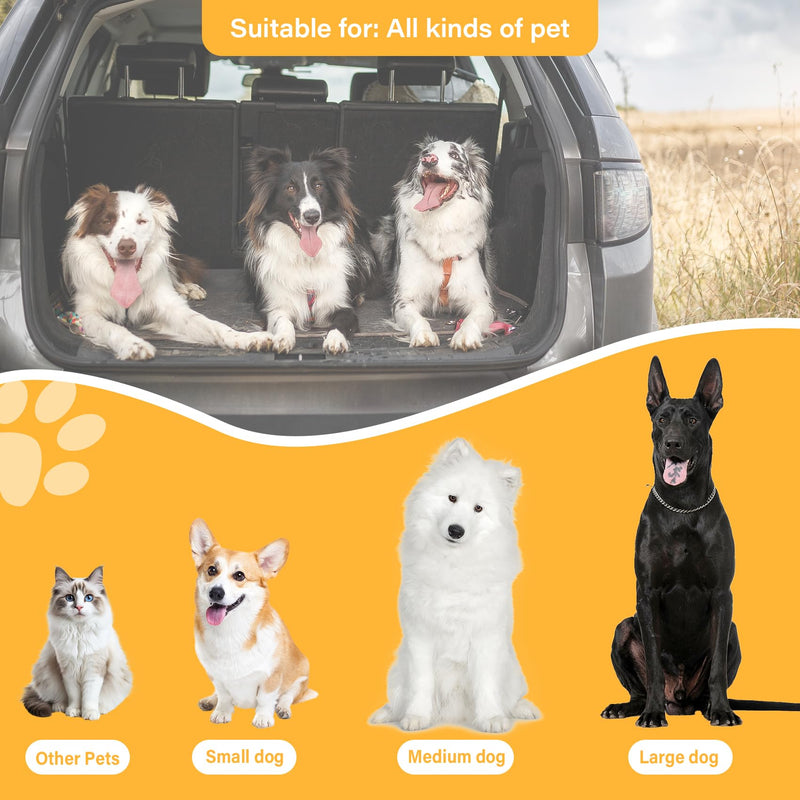 Dog Seat Belt Retractable Dog Car Harness 1 Pack Adjustable Pet Safety Belt with Elastic Bungee Buffer Heavy Duty & Durable & 360 Degree Swivel Dog Seatbelts Black-1Pack 1Pack - PawsPlanet Australia