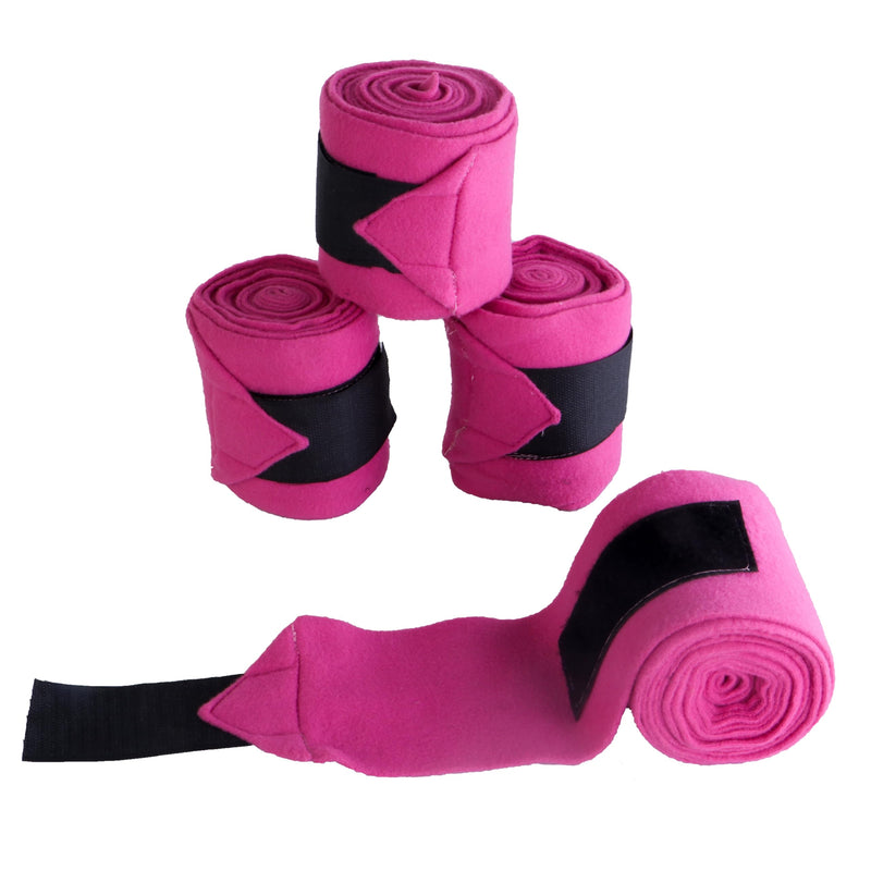 Horse Leg Bandage/Horse Leg wrap (Set of 4) Red, Blue, Navy Blue, Black, Pink, and White (Pink)