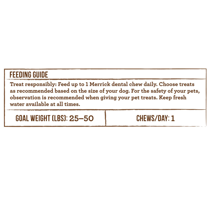 Merrick Fresh Kisses Dog Dental Chews Infused With Real Mint for Medium-Sized Dogs, Grain-Free Pet Treats, 23.0 oz. Box 22 Count (Pack of 1) - PawsPlanet Australia