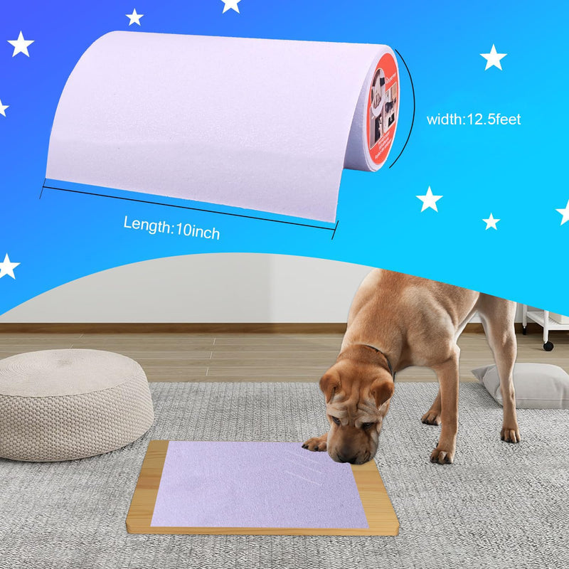Dog Nail Scratch Board, self-Adhesive Instead of Emery Paper,Door Protector from Dog Scratching,cat Nail File,pet Scratch Areas Substitute for Dog Nail (10 inch * 12.5 feet,White) White - PawsPlanet Australia