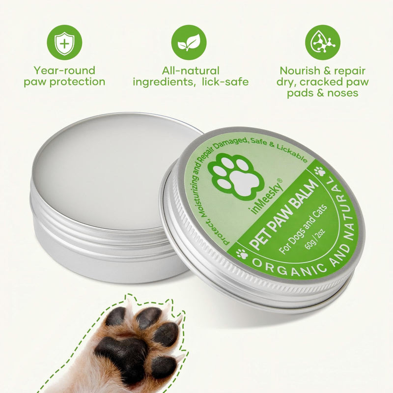 Dog Paw Balm & Nose Balm, Lick-Safe | All-Natural Moisturizer with Organic Coconut Oil | Quickly Nourishes and Repairs Dry, Cracked Paws | Vet-Recommended for Hot & Winter Protection (2.0oz) Coconut oil fragrance - PawsPlanet Australia