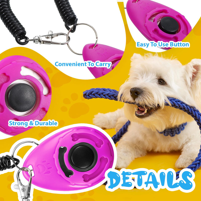 30 Pcs Dog Training Clicker, Pet Behavioral Training Clickers with Wrist Strap Bird Clicker Cat Clickers Puppy Trainings Supplies for Dogs Cats Horses Birds Behavioral Train Accessories - PawsPlanet Australia