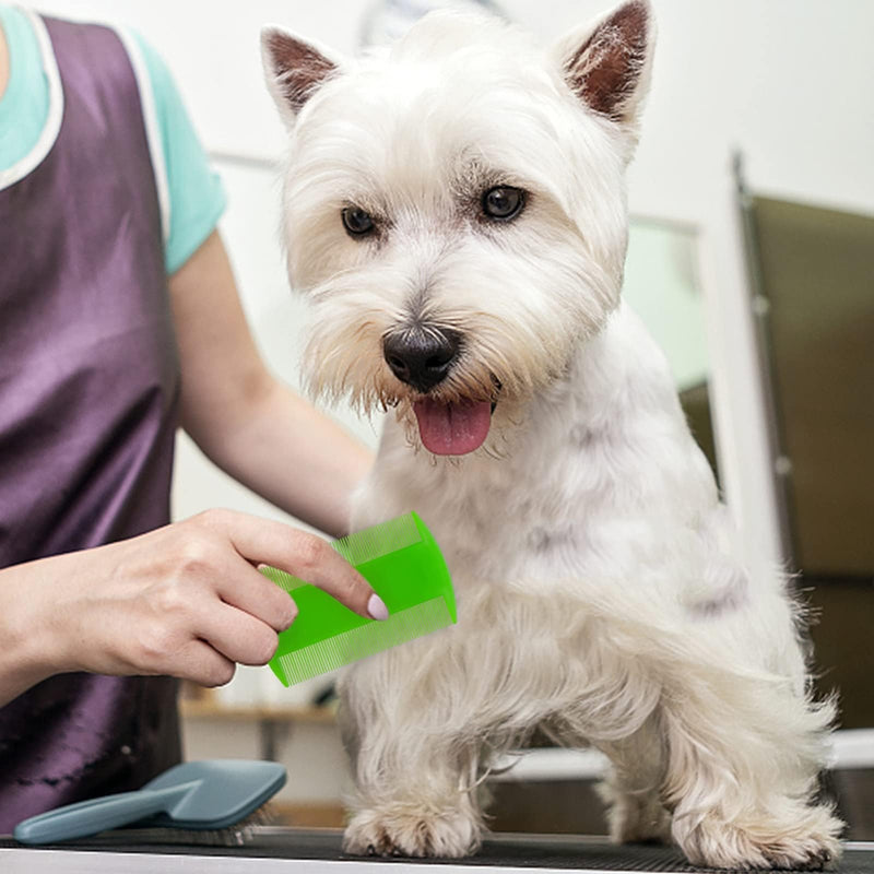 4 Pack Double sided Pet Combs,Fine Tooth Comb, Grooming Flea Tick Lice Dandruff Removal Fine Tooth Hair Combs for Cats Dogs Puppy - PawsPlanet Australia