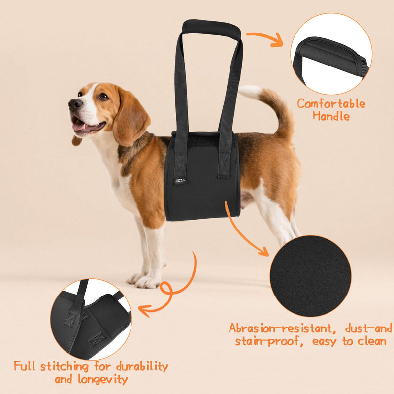 Dog Lift Harness, Heavy Duty Support Sling for Disabled & Injured Pets, Lifting Aid with Padded Handles, Post-Surgery Mobility Assistance for Dogs Small S - PawsPlanet Australia