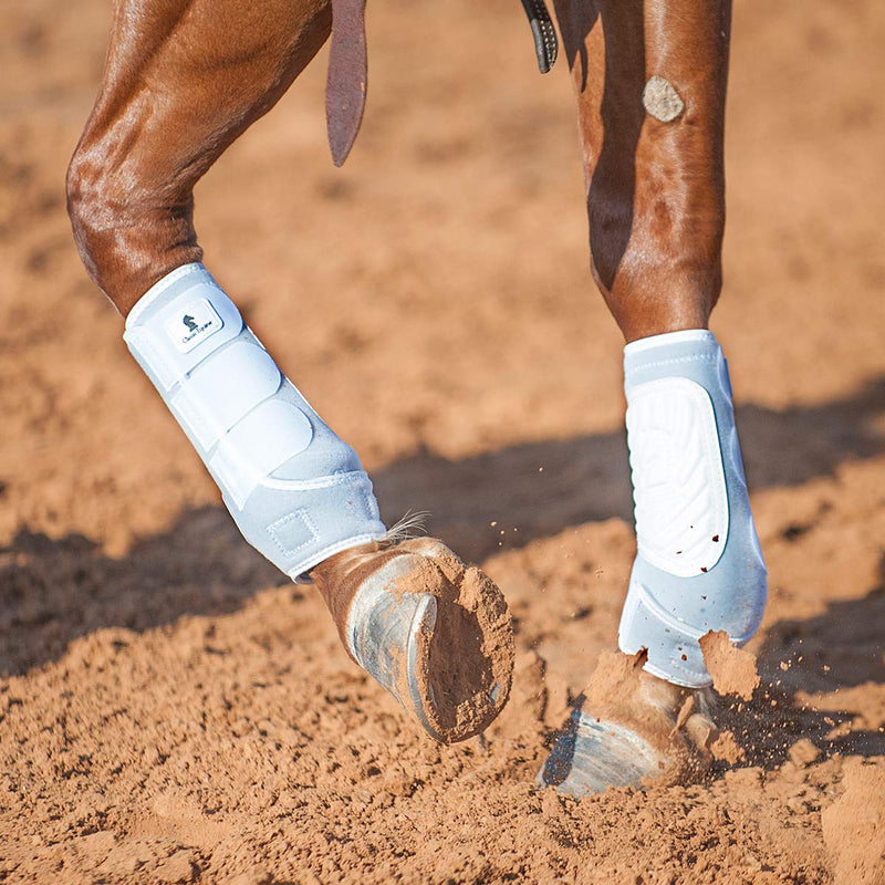 Classic Equine ClassicFit Sling Boots, Front Medium White - PawsPlanet Australia