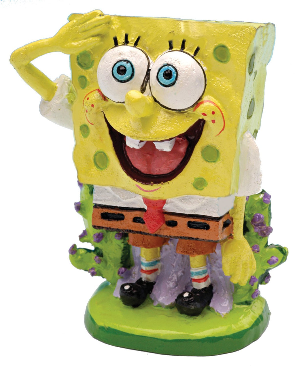 Penn-Plax Officially Licensed Spongebob Squarepants Aquarium Ornament – Spongebob (Mini/Small Size) – Great for Freshwater and Saltwater Tanks