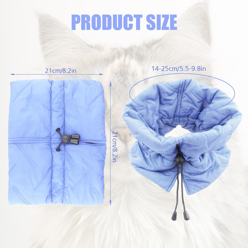 Collar for Cats, Lick Protection Cat, Adjustable Collar Cat, Soft, Waterproof Cat Collar, Lick Protection, Soft, for Cats, Kittens, Prevents Licking Wounds (Light Blue, S)