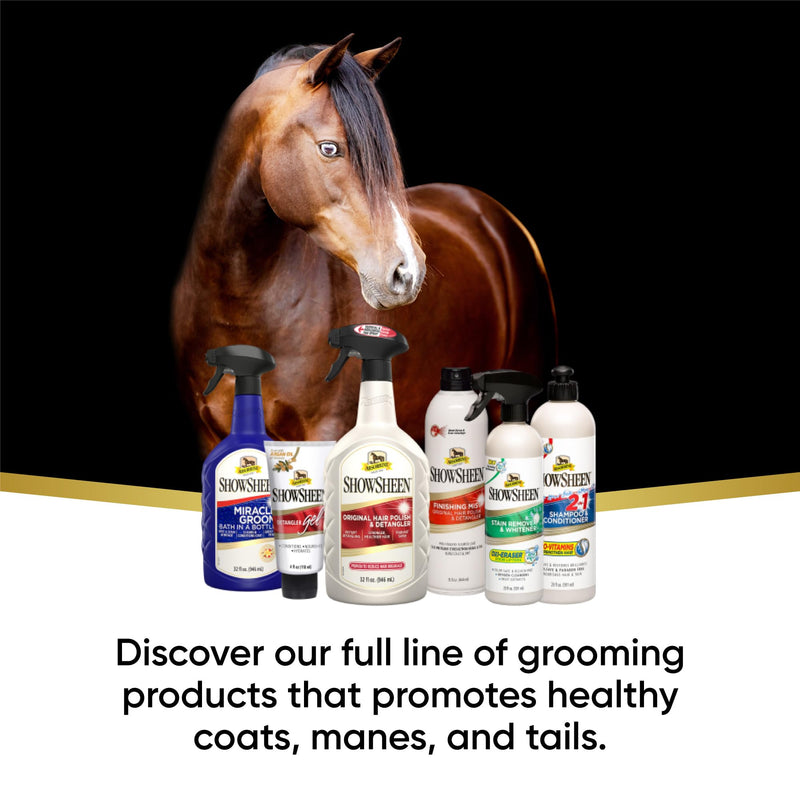 Absorbine ShowSheen 2-in-1 Shampoo & Conditioner, Sulfate and Paraben-Free, 20oz One Size - PawsPlanet Australia