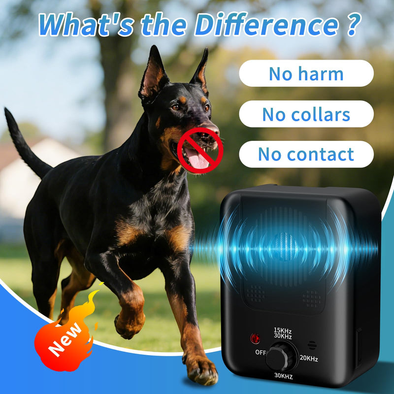 Anti Barking Device for Dogs - 50FT Dog Barking Deterrent Device - 3 Modes Ultrasonic Stop Dog Barking - Rechargeable Bark Stopper Indoor Outdoor Home Garden Automatic Bark Alarm Tool Dogs - PawsPlanet Australia