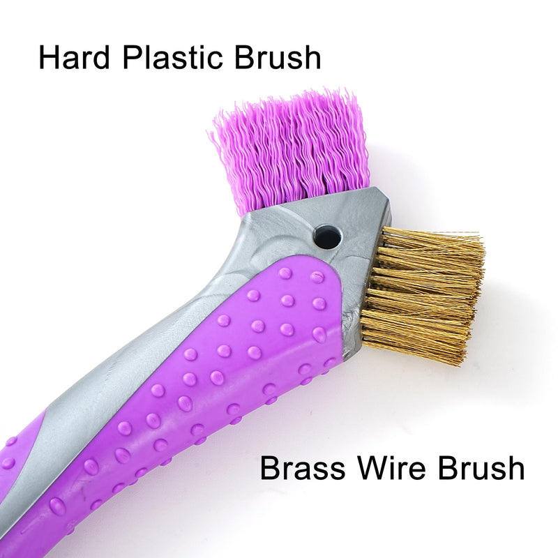 Horse Hoof Pick with Dual Brush,TPR Non-Slip Grip, Farrier Tool Hoof Pick for Horse Hoof Cleaning and Grooming - PawsPlanet Australia