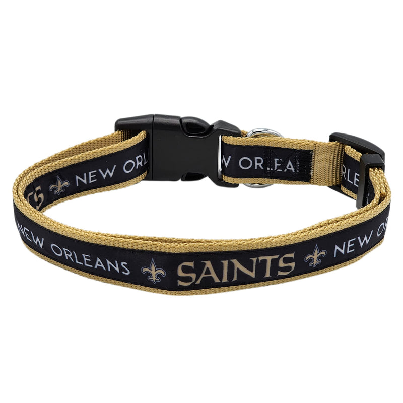 Pets First NFL New Orleans Saints Pet Collar, Large, NOS-3036-LG - PawsPlanet Australia