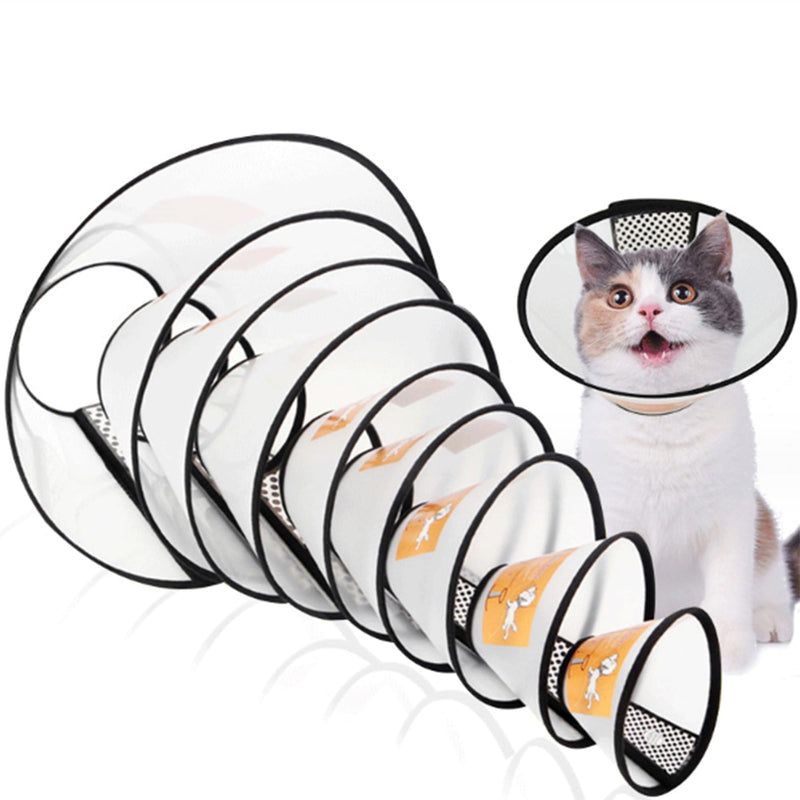 SUQ Pet Cone Recovery, Cone Adjustable Elizabeth Protective Collar, Anti-Bite Lick Safety Neck Cover, for after Surgery Wound Healing, Trimming Nails, Neck circumference 42-46cm, About 50 pounds (39-43 cm) neck circumference