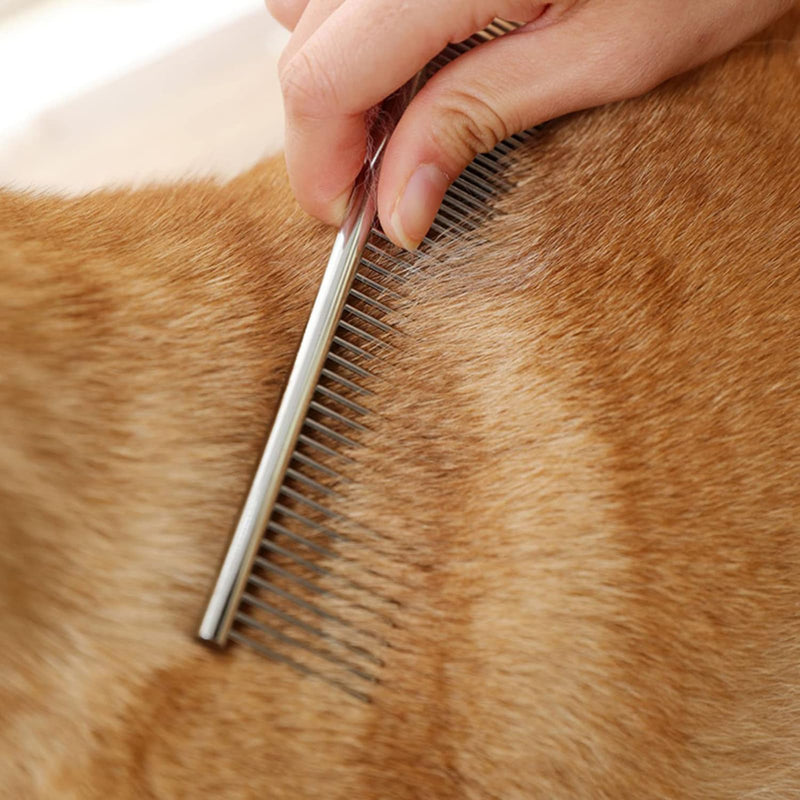 Dog Washing Kit, 4-in-1 Pet Bathing Set with Drying Towel, Washing Gloves, Metal Comb, Massage Brush – Bath Grooming Kit for Pets, Ideal Grooming Supplies for Dogs and Cats (4-Grey) 4-Grey
