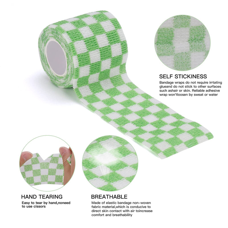 Vet Wrap Self Adhering Bandage Wrap Cohesive Bandage Multi-Function Wrap Tape for Dogs Cats Horses Birds Animals Non-Woven Strong Sports Tape for Wrist Healing Ankle Sprain & Swelling 12 Rolls 2inch Mixed-2 12 Rolls - PawsPlanet Australia